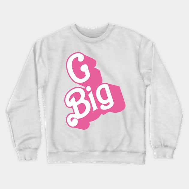 GBig Pink, Little big grand big reveal college sorority bid day Crewneck Sweatshirt by bigraydesigns